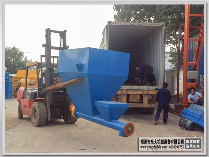 出口馬來(lái)西亞干粉砂漿成套設(shè)備裝車(chē)發(fā)貨