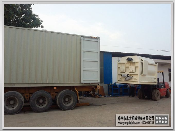 出口馬來(lái)西亞干粉砂漿成套設(shè)備裝車(chē)發(fā)貨
